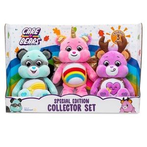 2022 40Th Anniversary Care Bears Special Edition Collector Set, Fall Theme NIB.
